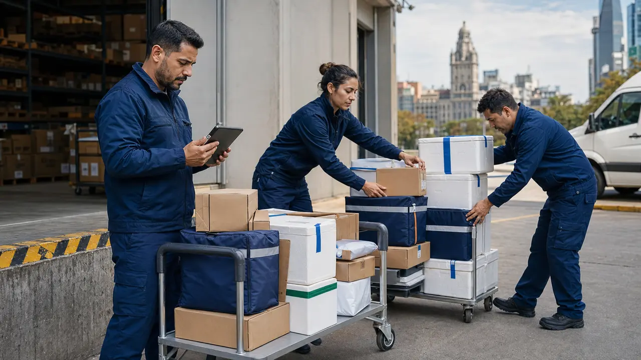 Equipo ADMOVI adaptando la operación a distintos tipos de mercadería